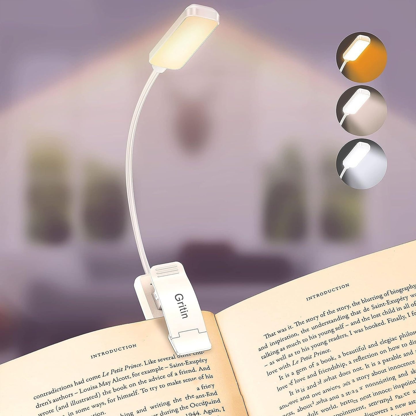 Minimalist Household LED Rechargeable Book Light β Portable Reading Lamp