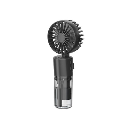 Portable Handheld Spray Fan – 4-Speed USB Rechargeable Mini Mist Cooling Fan