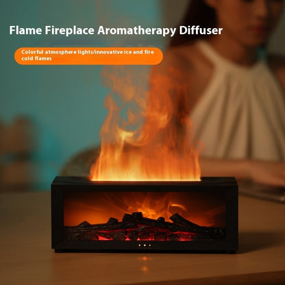 New Flame Aromatherapy Machine – Colorful Essential Oil Diffuser & 3D Flame Humidifier