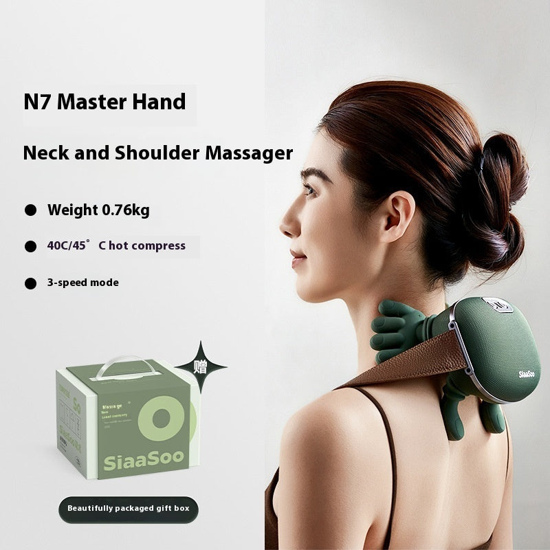 Electric Neck & Shoulder Massager – Wireless Kneading Massage Shawl for Pain Relief