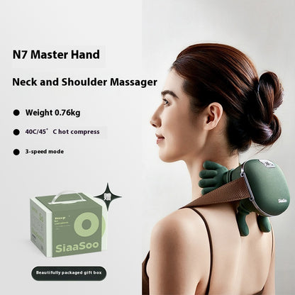 Electric Neck & Shoulder Massager – Wireless Kneading Massage Shawl for Pain Relief
