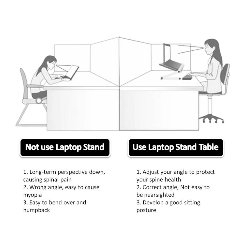 Foldable Laptop Stand – Ergonomic Desk & Tablet Holder for Work & Study