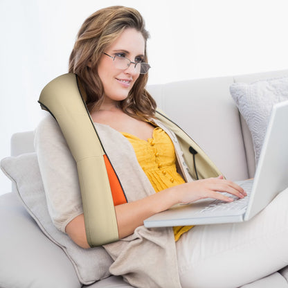 3D Shiatsu Neck & Shoulder Massager with Heat – Deep Tissue Pain Relief for Neck, Back & Shoulders