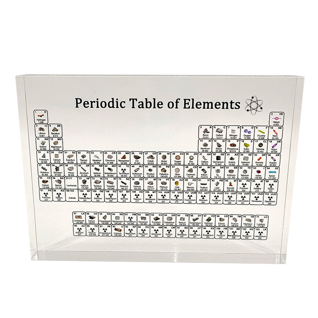 Acrylic Chemical Element Periodic Table – Crystal Display Card for Science Learning & Decoration