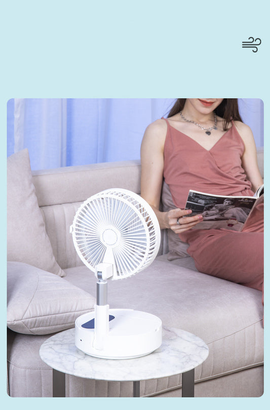 USB Charging Portable Retractable Mini Fan – Compact Desk & Travel Fan
