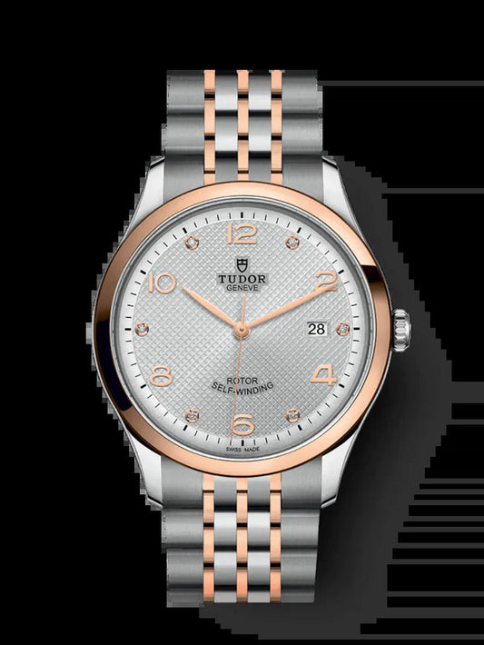 1926, Stainless Steel and 18K Rose Gold with Diamond-Set, 41Mm, Ref# M91651-0002