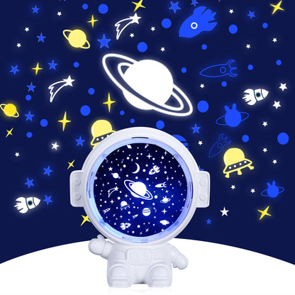 Galaxy Star Projector – Astronaut Starry Sky Night Light for Kids & Home Décor