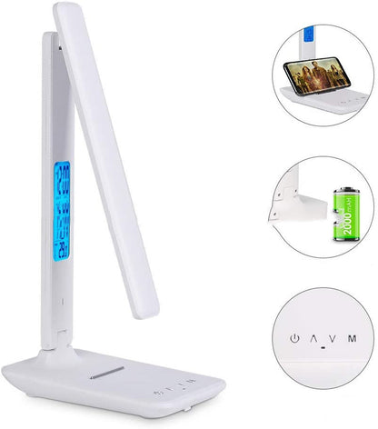 Touch Charging LED Desk Lamp – Dimmable Portable Reading Light for Home & Office