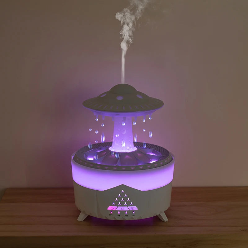 UFO Raindrop USB Humidifier – Aroma Diffuser & Home Mist Maker
