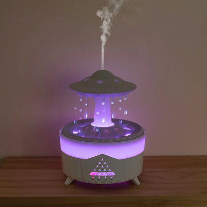 UFO Raindrop USB Humidifier – Aroma Diffuser & Home Mist Maker