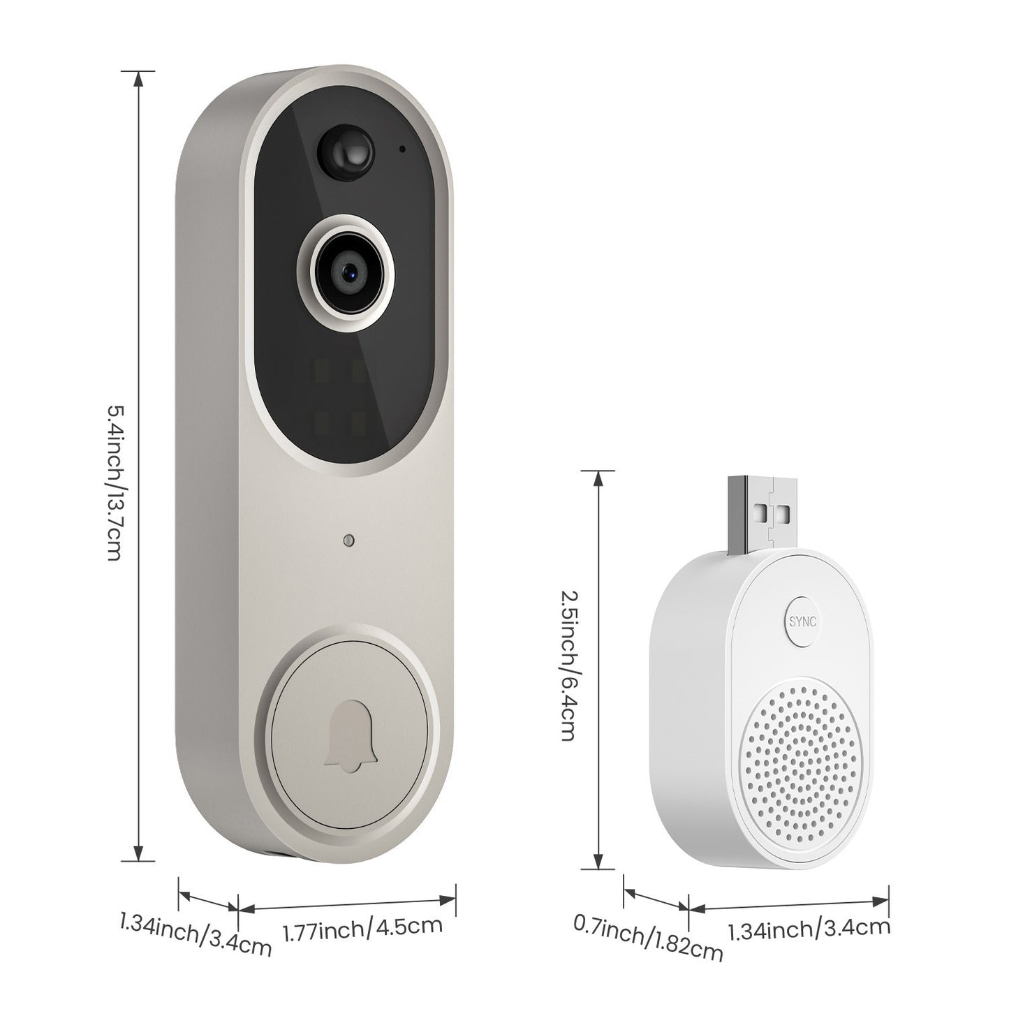 M50 Intelligent Visual Doorbell – Wireless Smart Camera for Home Security
