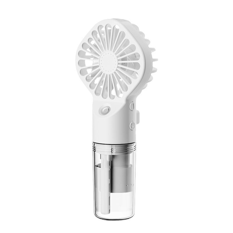 Portable Handheld Spray Fan – 4-Speed USB Rechargeable Mini Mist Cooling Fan