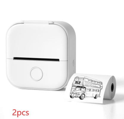 Portable Mini Thermal Label Printer – Bluetooth-Compatible Home & Photo Printer