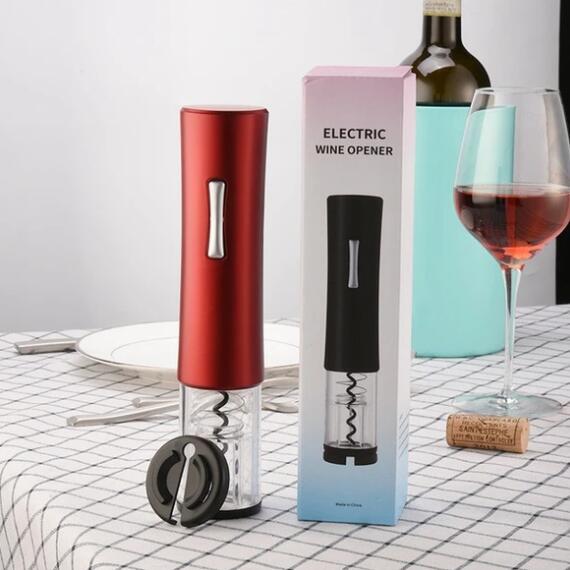 Electric Wine Opener – Automatic Corkscrew with Foil Cutter & Wine Bottle Opener Kit