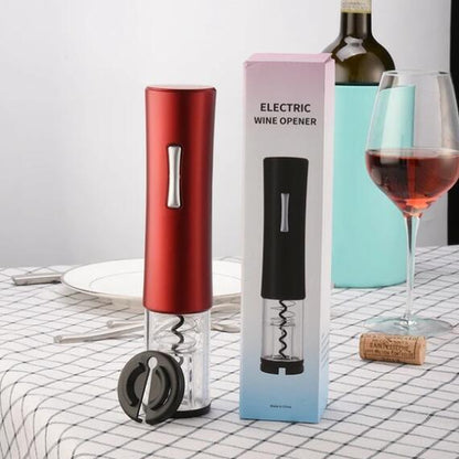 Electric Wine Opener – Automatic Corkscrew with Foil Cutter & Wine Bottle Opener Kit