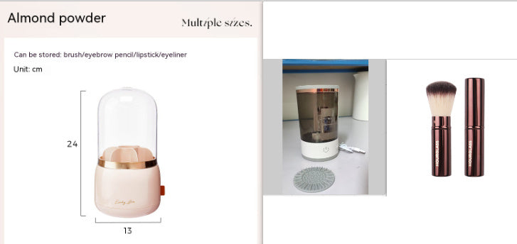 Portable Electric Makeup Brush Cleaner – USB Charging Automatic Cosmetic Brush Tool