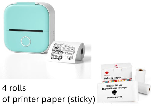 Portable Mini Thermal Label Printer – Bluetooth-Compatible Home & Photo Printer