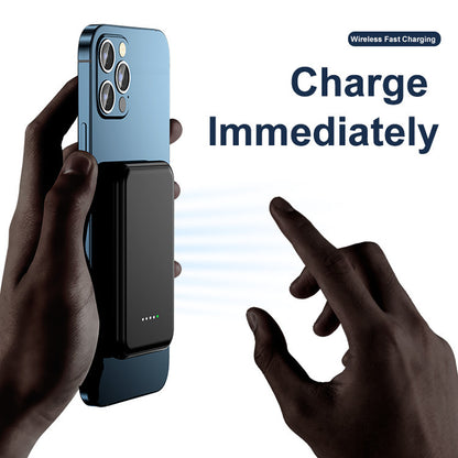 Mini Magnetic Power Bank 5000mAh – Wireless Portable Charger for Phones