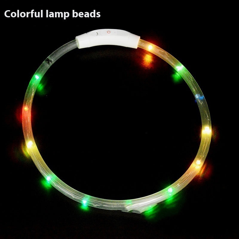 Glowing Pet Collar – USB Rechargeable LED Safety Collar for Dogs & Cats