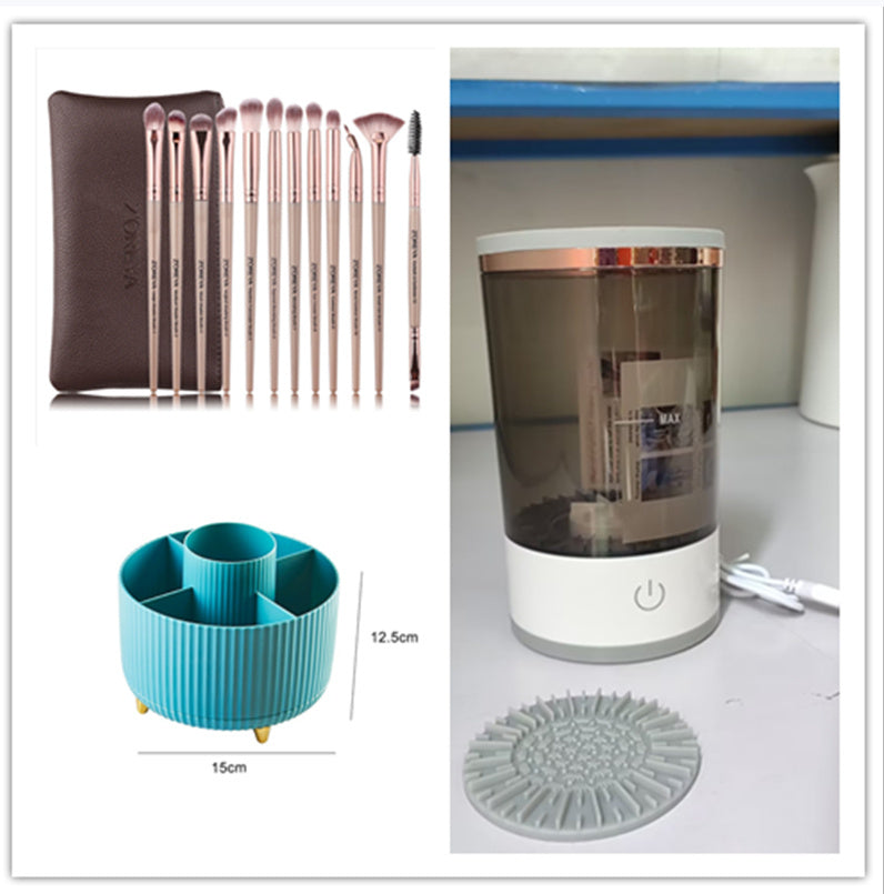 Portable Electric Makeup Brush Cleaner – USB Charging Automatic Cosmetic Brush Tool