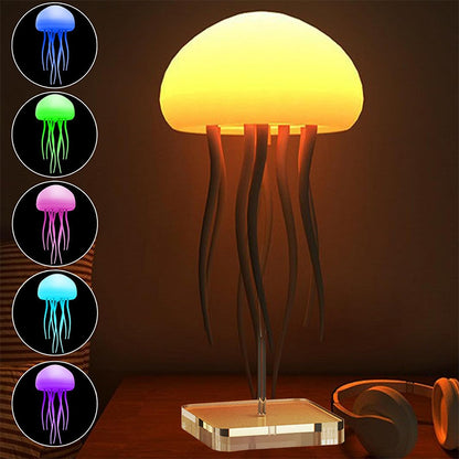 Jellyfish Mood Lamp – LED Night Light, Portable Smart Table Lamp for Bedside & Desk