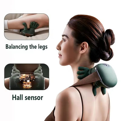 Electric Neck & Shoulder Massager – Wireless Kneading Massage Shawl for Pain Relief