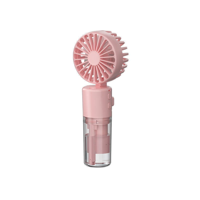Portable Handheld Spray Fan – 4-Speed USB Rechargeable Mini Mist Cooling Fan