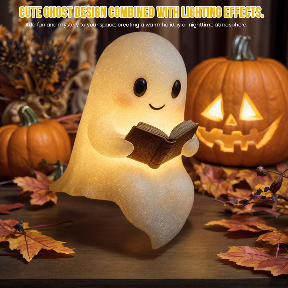 Cute LED Ghost Night Light – Children's Bedside Sleep Lamp & Halloween Decoration
