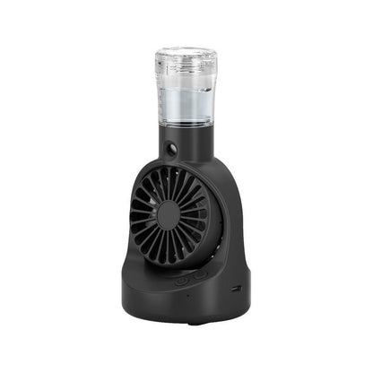 Portable Handheld Spray Fan – 4-Speed USB Rechargeable Mini Mist Cooling Fan