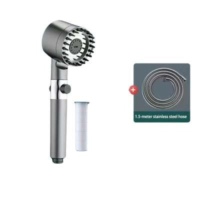Third Gear Adjustable Supercharged Shower Head – Strong Household Bath & Shower Hose