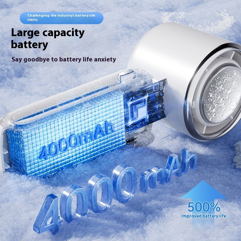 High-Speed Handheld Electric Fan – Portable Folding Neck Mini Fan with Ice Pack