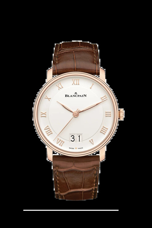 Unworn  Villeret Grande Date, 18K Red Gold, 40Mm, Ref# 6669-3642-55A, Box and Papers