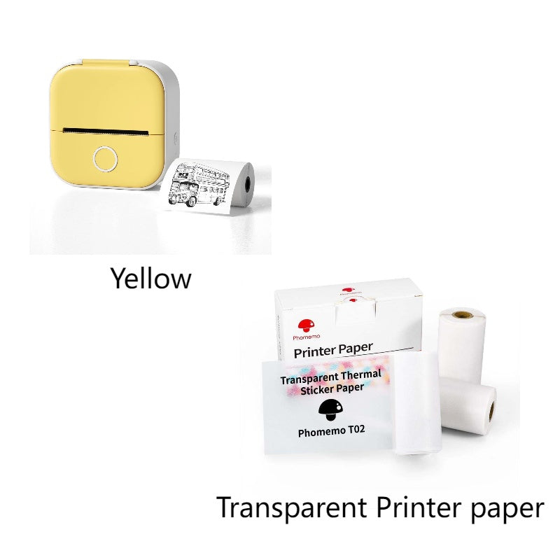 Portable Mini Thermal Label Printer – Bluetooth-Compatible Home & Photo Printer