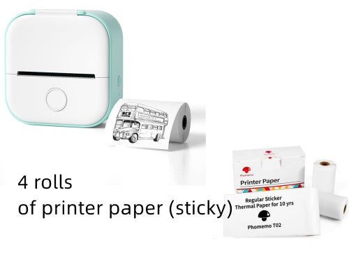 Portable Mini Thermal Label Printer – Bluetooth-Compatible Home & Photo Printer