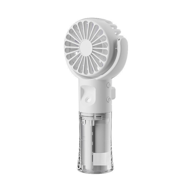 Portable Handheld Spray Fan – 4-Speed USB Rechargeable Mini Mist Cooling Fan