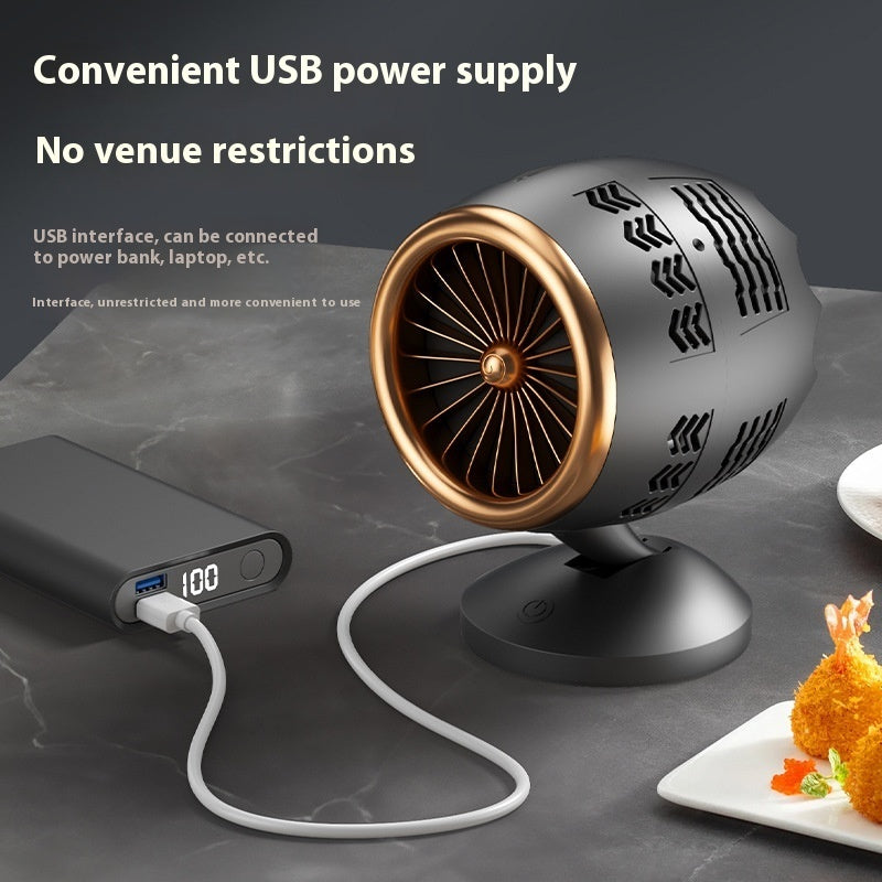 Portable Kitchen Ventilator – Small Desktop Fan for Smoke-Free Home