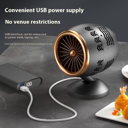 Portable Kitchen Ventilator – Small Desktop Fan for Smoke-Free Home
