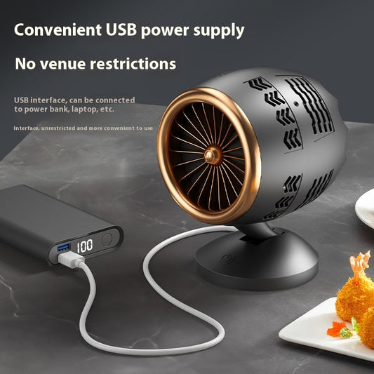 Portable Kitchen Ventilator – Small Desktop Fan for Smoke-Free Home