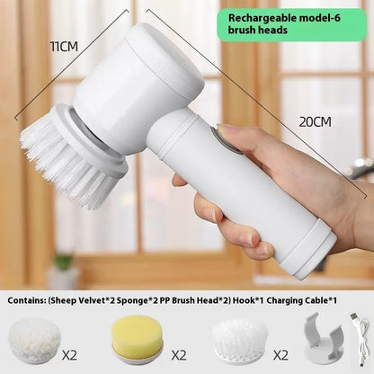 Household Multi-function Handheld Electric Cleaning Brush