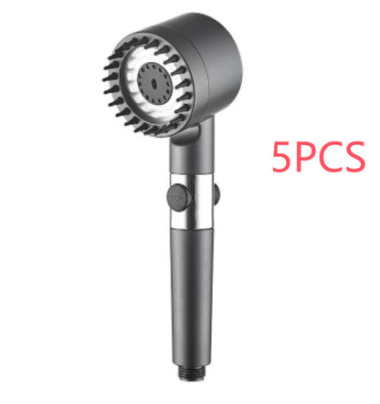 Third Gear Adjustable Supercharged Shower Head – Strong Household Bath & Shower Hose