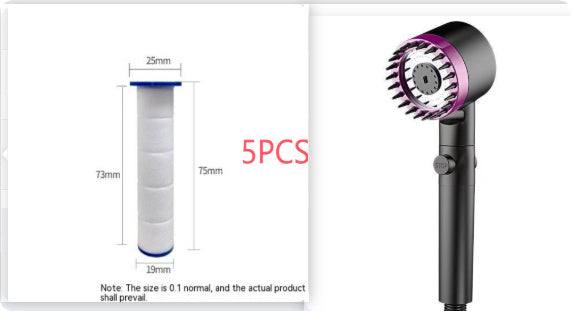 Third Gear Adjustable Supercharged Shower Head – Strong Household Bath & Shower Hose