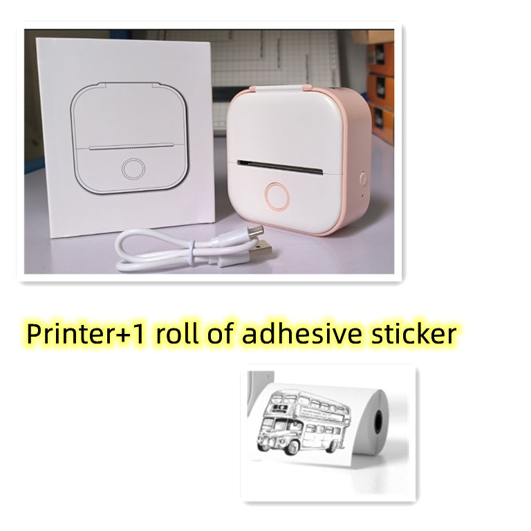 Portable Mini Thermal Label Printer – Bluetooth-Compatible Home & Photo Printer