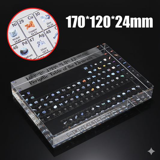 Acrylic Chemical Element Periodic Table – Crystal Display Card for Science Learning & Decoration
