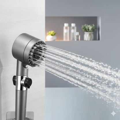 Third Gear Adjustable Supercharged Shower Head – Strong Household Bath & Shower Hose