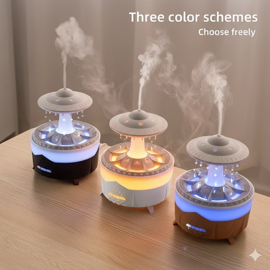UFO Raindrop USB Humidifier – Aroma Diffuser & Home Mist Maker
