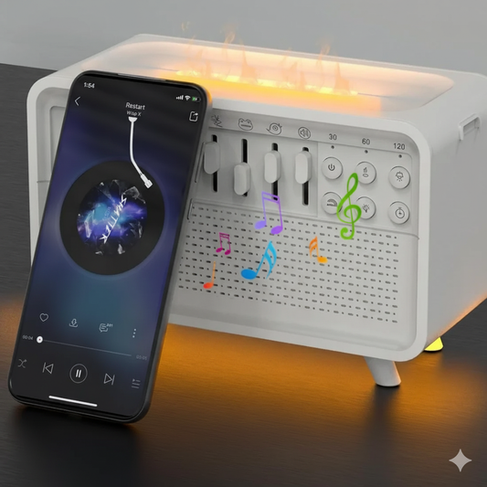 3-in-1 Bluetooth Speaker – White Noise Sleep Night Light & Humidifier with Nature Sounds