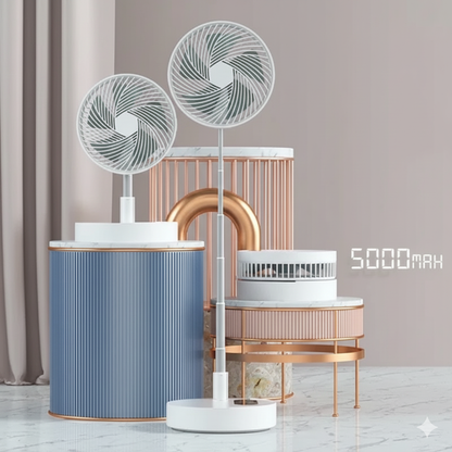 USB Charging Portable Retractable Mini Fan – Compact Desk & Travel Fan