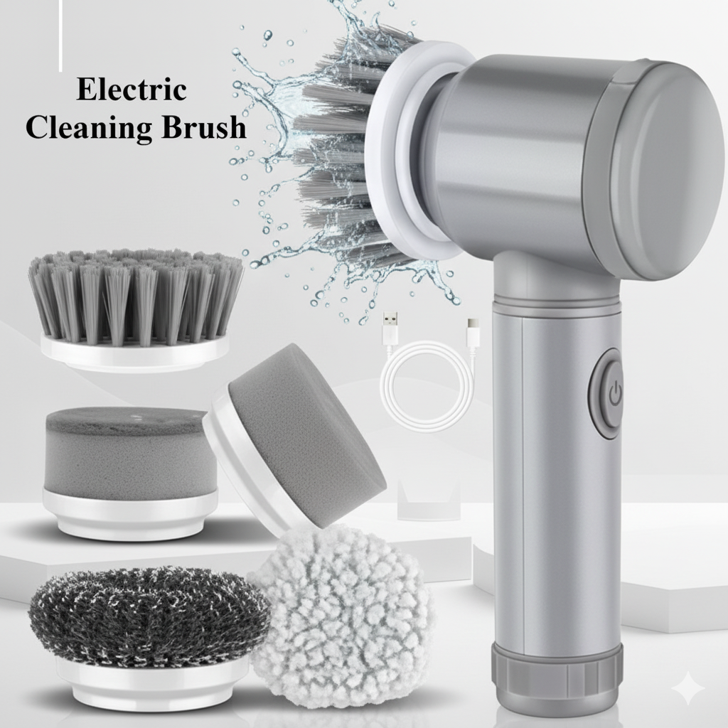 Household Multi-function Handheld Electric Cleaning Brush
