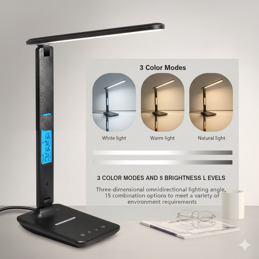 Touch Charging LED Desk Lamp – Dimmable Portable Reading Light for Home & Office
