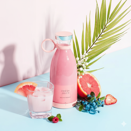 350ML Electric Juicer Blender – USB Rechargeable Portable Blender for Home & Travel